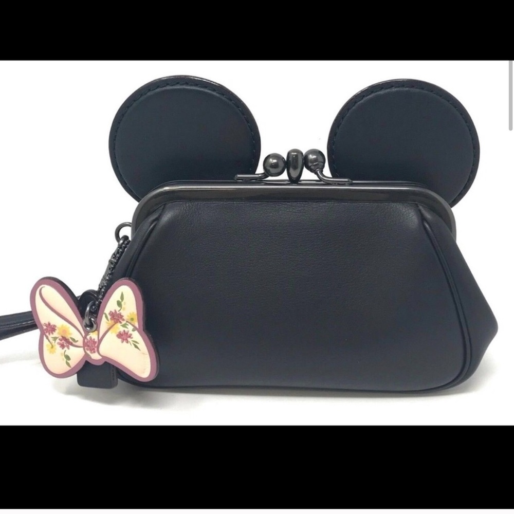 NWOT Coach x Disney Wristlet Minnie Mouse Ears